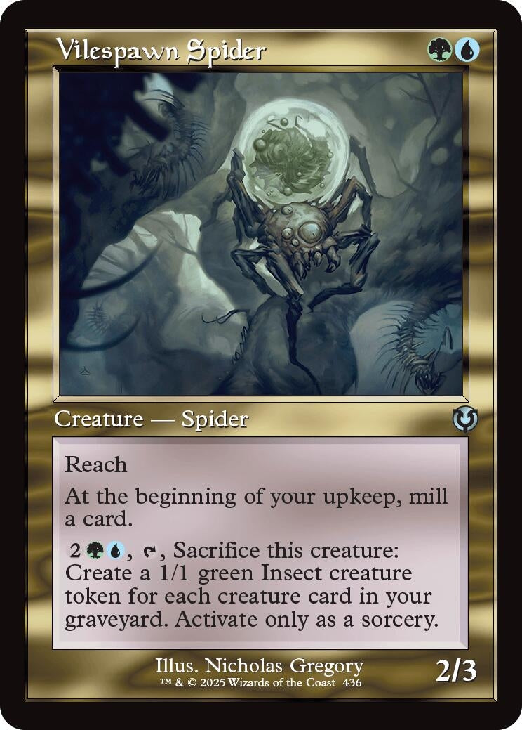 Image for Vilespawn Spider (Retro Frame) (436) (Innistrad Remastered) (INR) - Magic: The Gathering