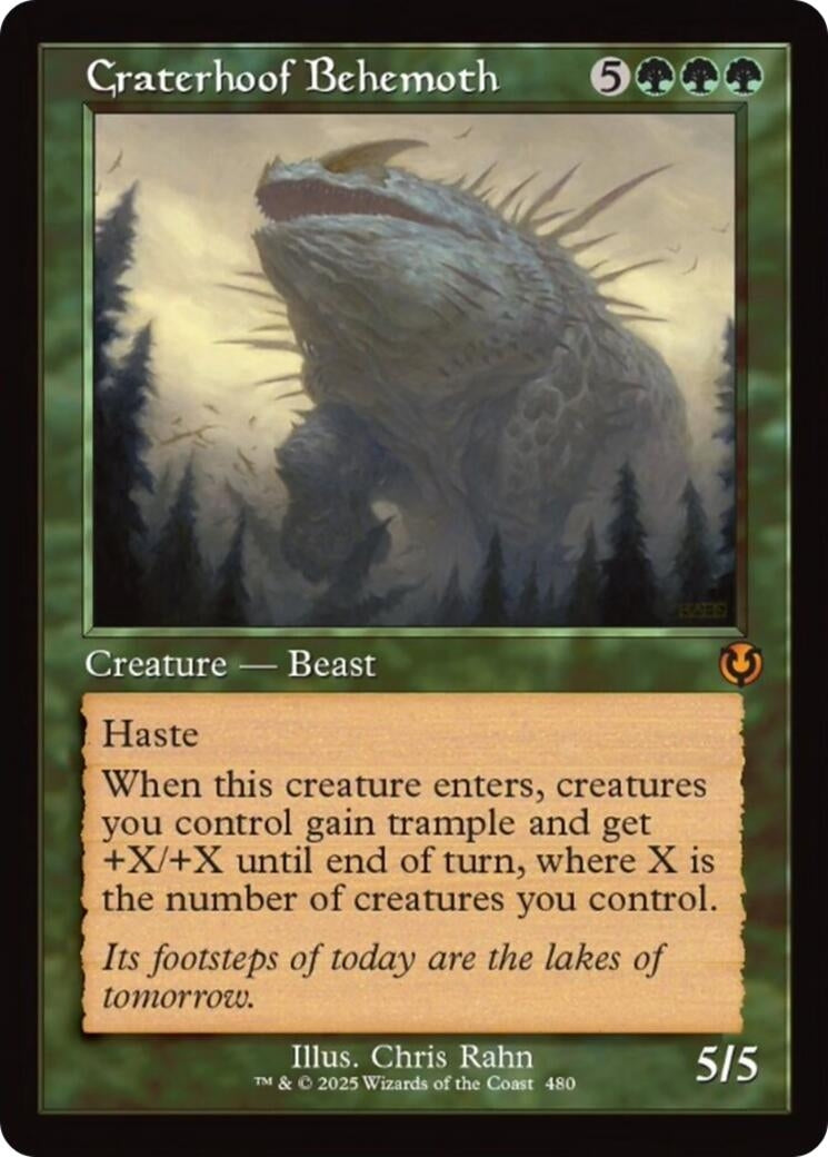 Image for Craterhoof Behemoth (Retro Frame) (480) (Innistrad Remastered) (INR) - Magic: The Gathering