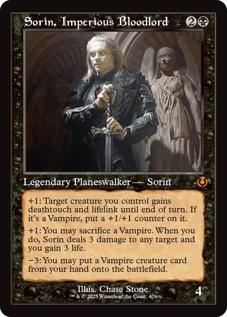 Image for Sorin, Imperious Bloodlord (Retro Frame) (476) (Innistrad Remastered) (INR) - Magic: The Gathering