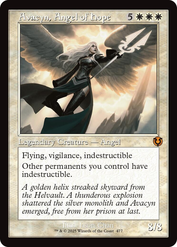 Image for Avacyn, Angel of Hope (Retro Frame) (477) (Innistrad Remastered) (INR) - Magic: The Gathering