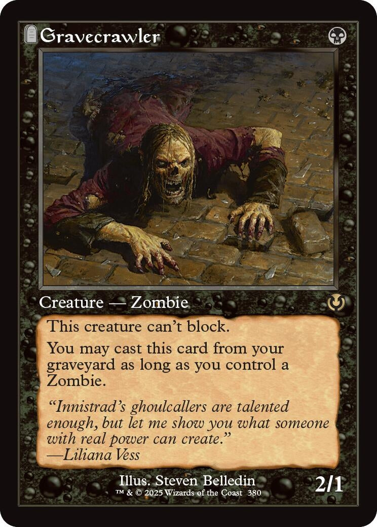 Image for Gravecrawler (Retro Frame) (380) (Innistrad Remastered) (INR) - Magic: The Gathering