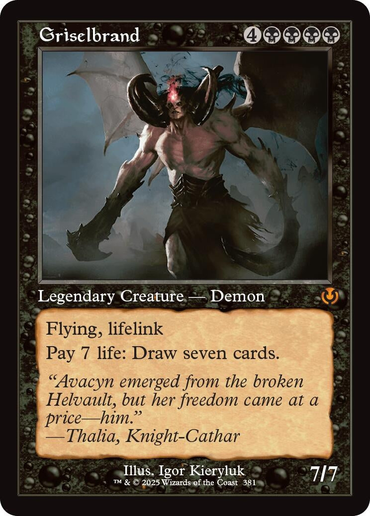 Image for Griselbrand (Retro Frame) (381) (Innistrad Remastered) (INR) - Magic: The Gathering