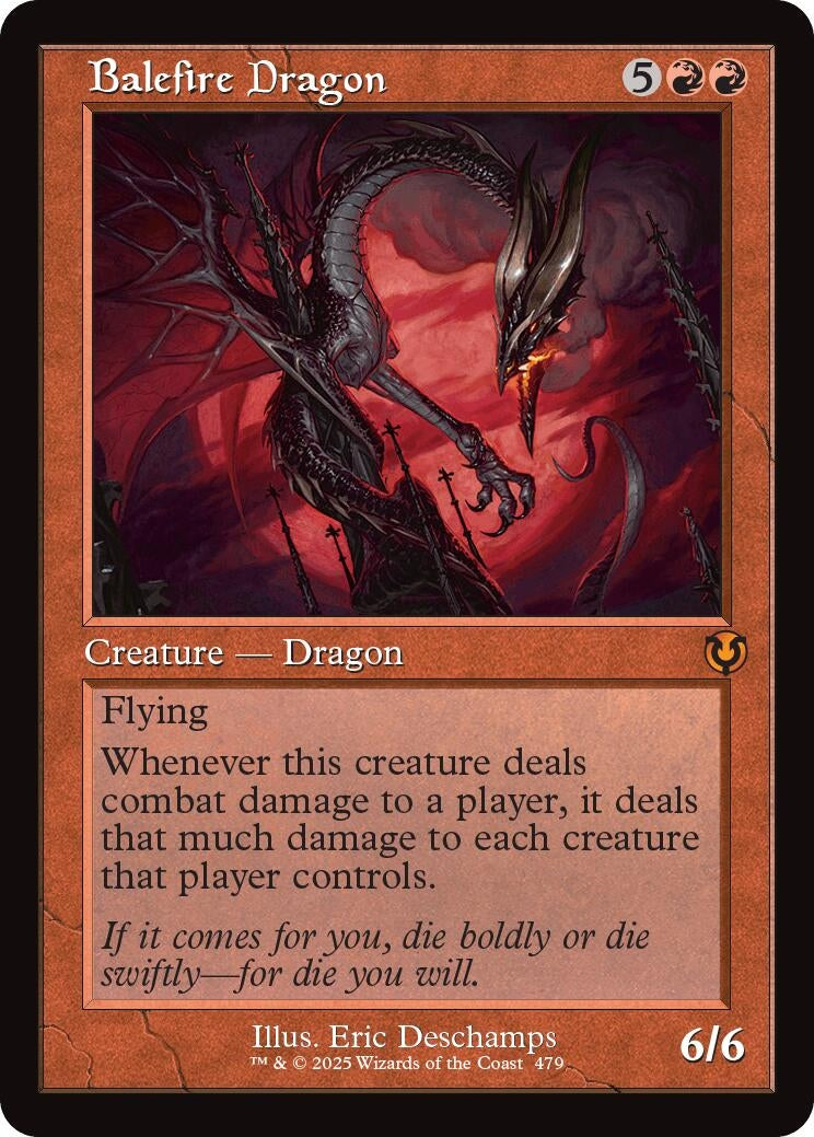 Image for Balefire Dragon (Retro Frame) (479) (Innistrad Remastered) (INR) - Magic: The Gathering