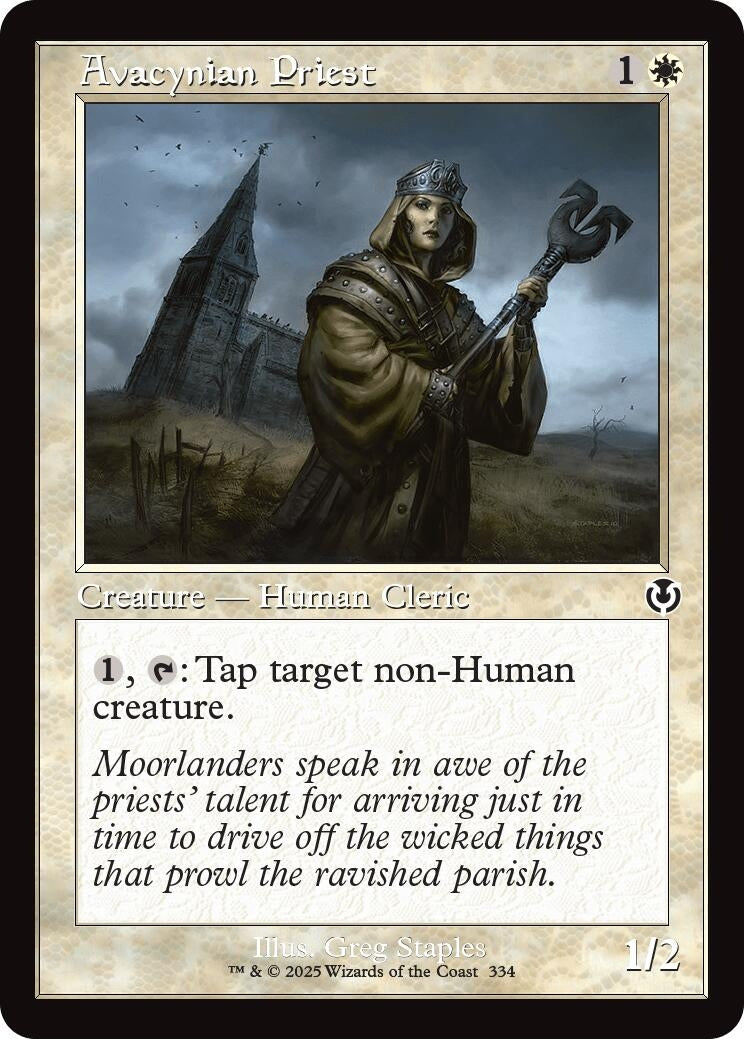 Image for Avacynian Priest (Retro Frame) (334) (Innistrad Remastered) (INR) - Magic: The Gathering