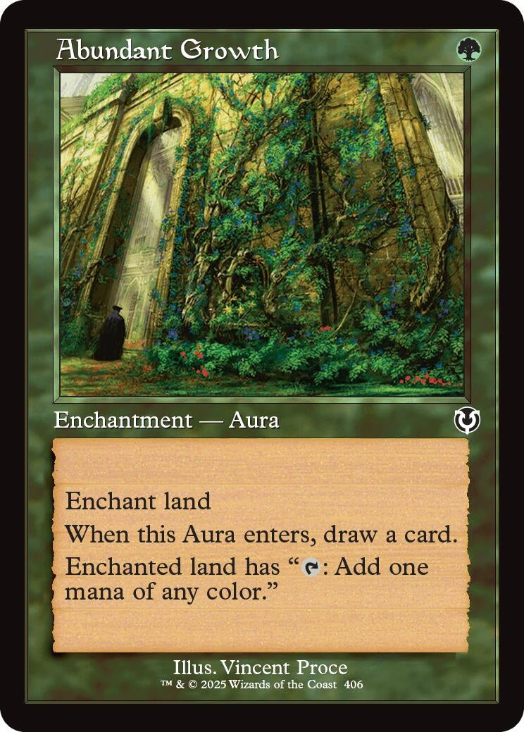 Image for Abundant Growth (Retro Frame) (406) (Innistrad Remastered) (INR) - Magic: The Gathering