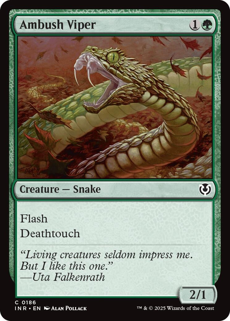 Image for Ambush Viper (186) (Innistrad Remastered) (INR) - Magic: The Gathering