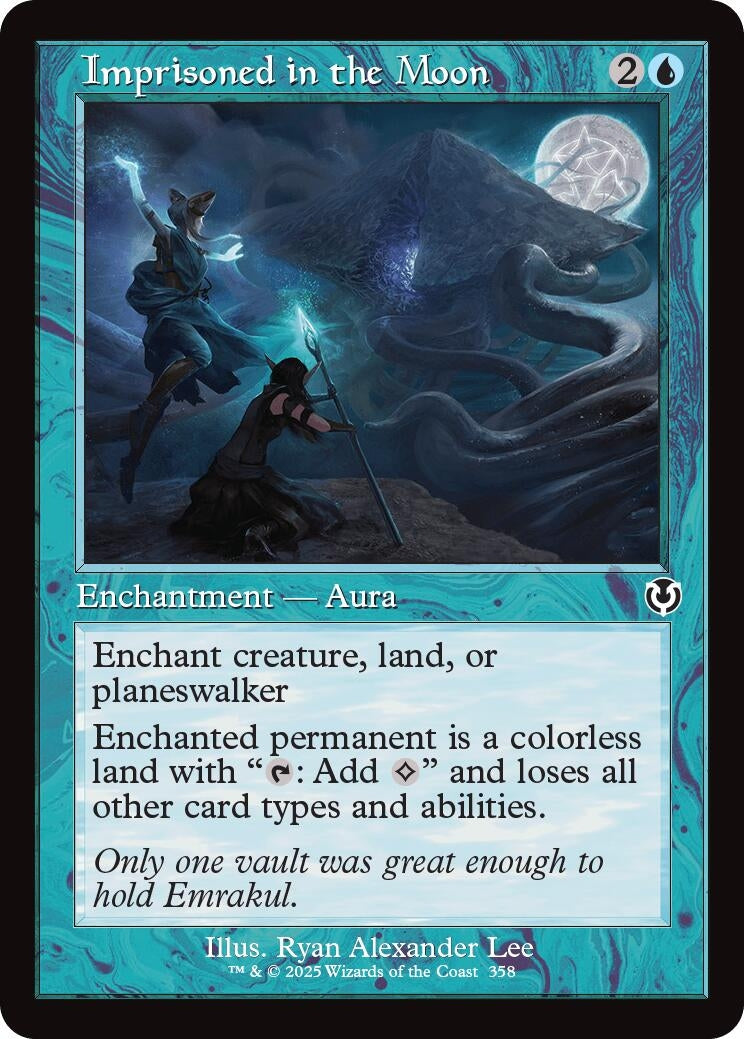 Image for Imprisoned in the Moon (Retro Frame) (358) (Innistrad Remastered) (INR) - Magic: The Gathering