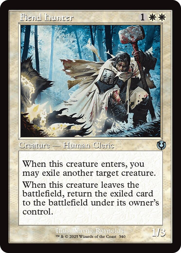 Image for Fiend Hunter (Retro Frame) (340) (Innistrad Remastered) (INR) - Magic: The Gathering
