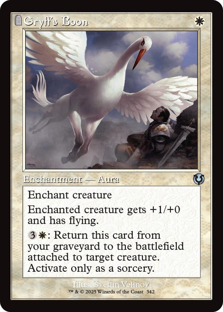 Image for Gryff's Boon (Retro Frame) (342) (Innistrad Remastered) (INR) - Magic: The Gathering