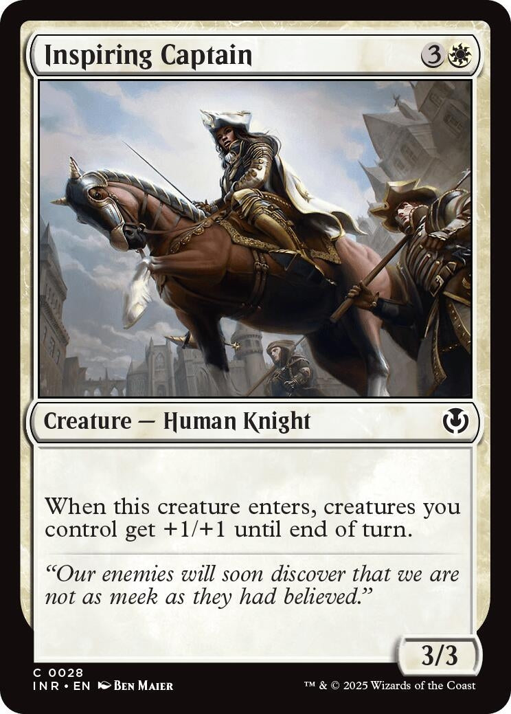 Image for Inspiring Captain (28) (Innistrad Remastered) (INR) - Magic: The Gathering