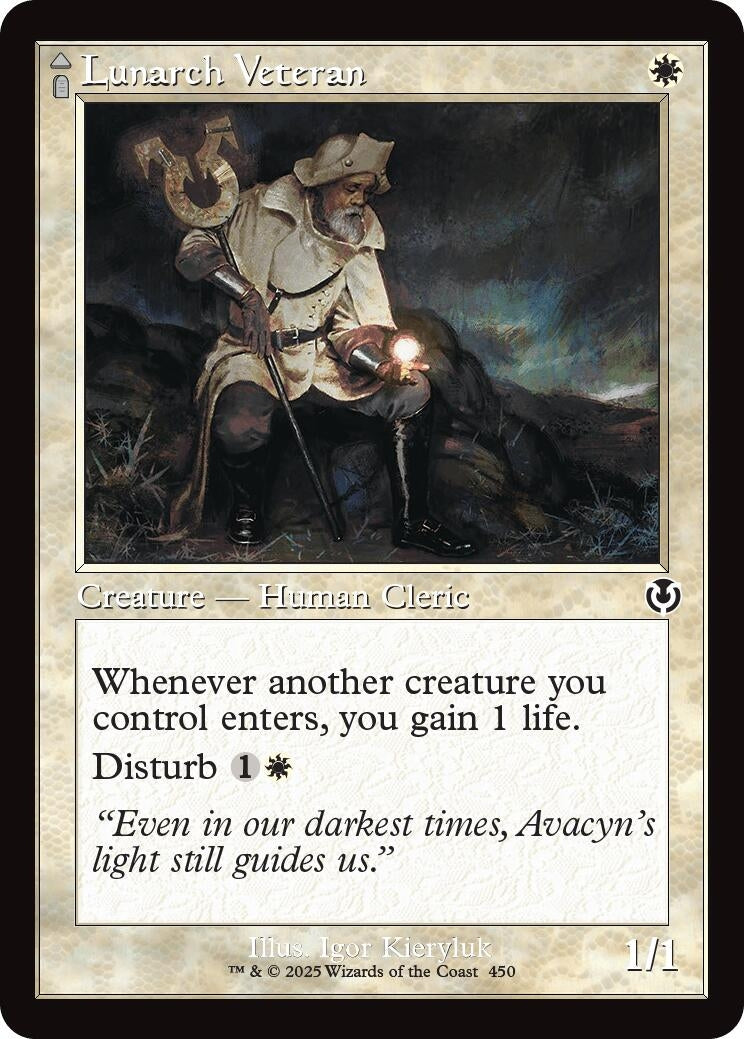 Image for Lunarch Veteran (Retro Frame) (450) (Innistrad Remastered) (INR) - Magic: The Gathering