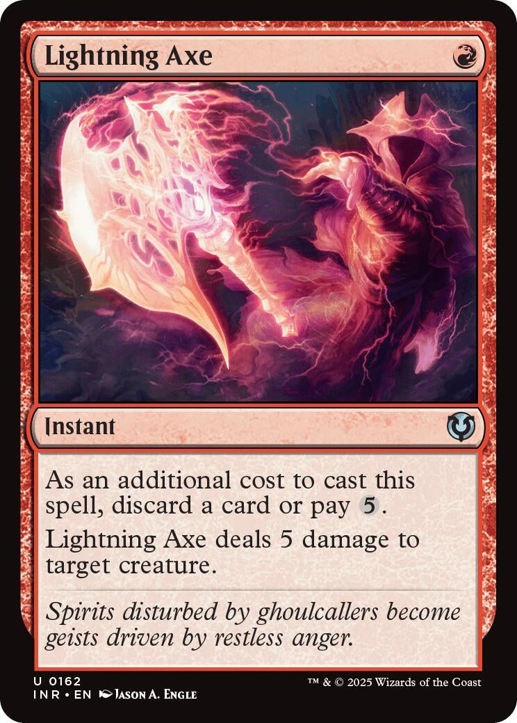 Image for Lightning Axe (162) (Innistrad Remastered) (INR) - Magic: The Gathering