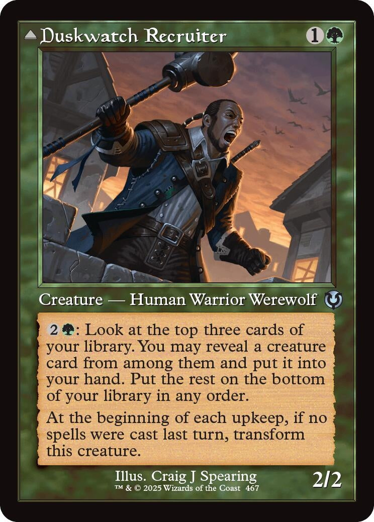 Image for Duskwatch Recruiter (Retro Frame) (467) (Innistrad Remastered) (INR) - Magic: The Gathering