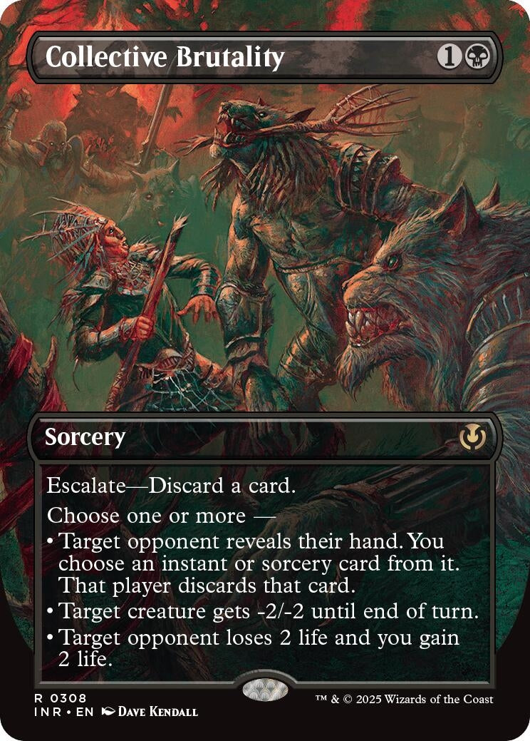 Image for Collective Brutality (Borderless) (308) (Innistrad Remastered) (INR) - Magic: The Gathering
