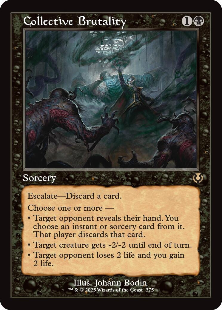 Image for Collective Brutality (Retro Frame) (375) (Innistrad Remastered) (INR) - Magic: The Gathering