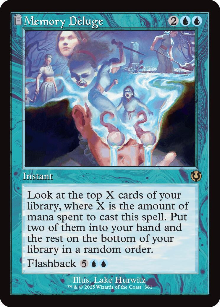Image for Memory Deluge (Retro Frame) (361) (Innistrad Remastered) (INR) - Magic: The Gathering