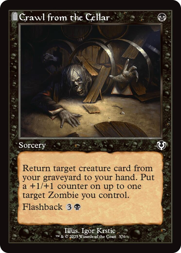Image for Crawl from the Cellar (Retro Frame) (376) (Innistrad Remastered) (INR) - Magic: The Gathering