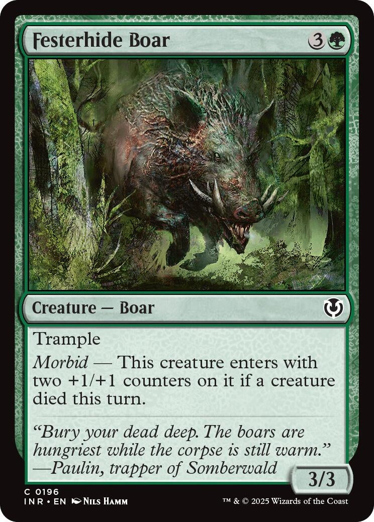 Image for Festerhide Boar (196) (Innistrad Remastered) (INR) - Magic: The Gathering