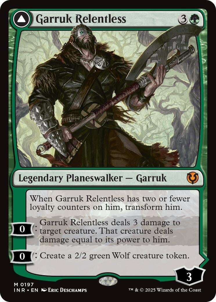 Image for Garruk Relentless (197) (Innistrad Remastered) (INR) - Magic: The Gathering