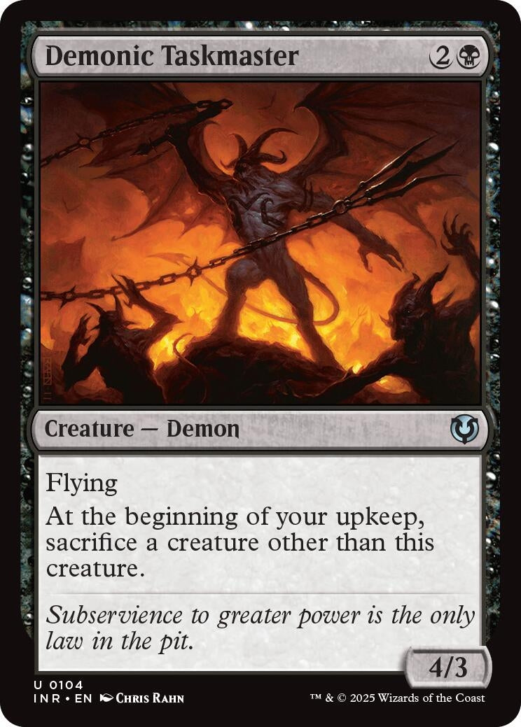 Image for Demonic Taskmaster (104) (Innistrad Remastered) (INR) - Magic: The Gathering