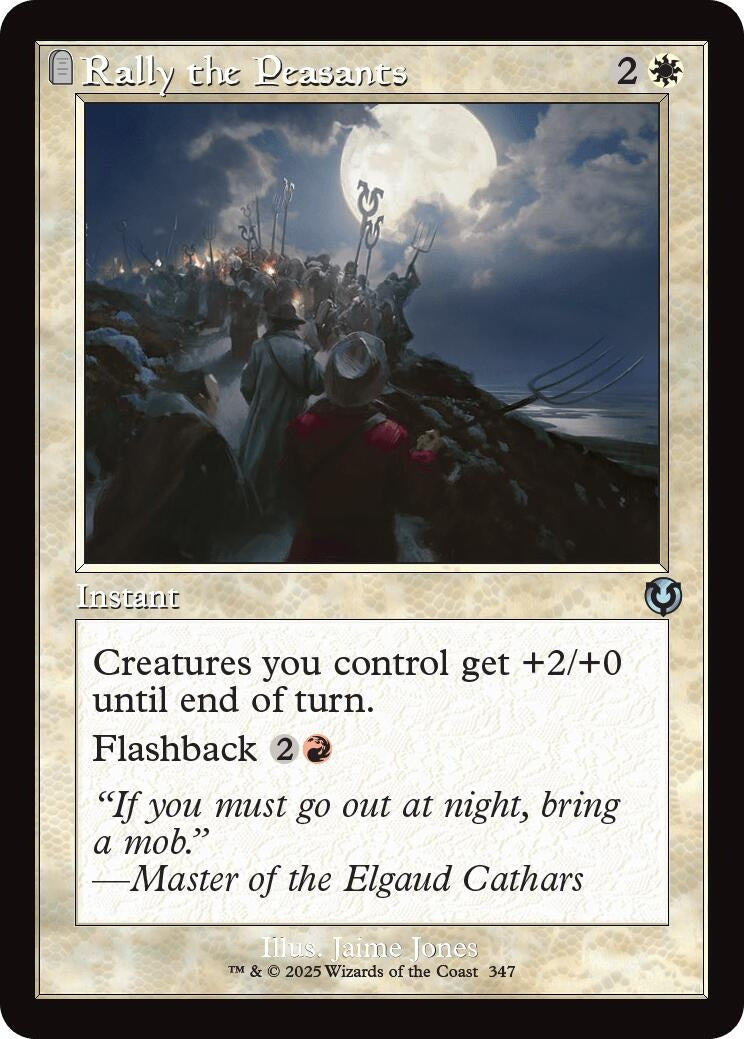 Image for Rally the Peasants (Retro Frame) (347) (Innistrad Remastered) (INR) - Magic: The Gathering