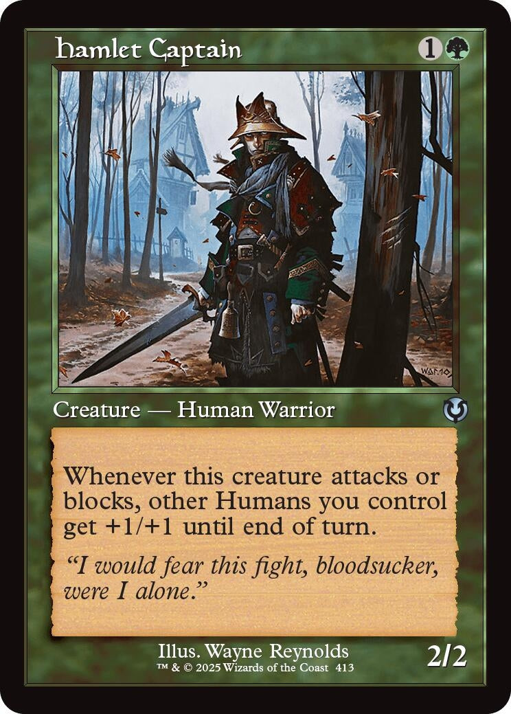 Image for Hamlet Captain (Retro Frame) (413) (Innistrad Remastered) (INR) - Magic: The Gathering