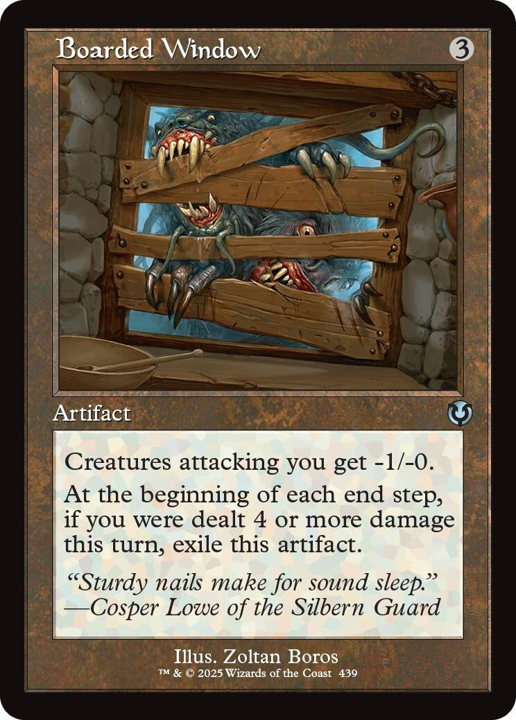 Image for Boarded Window (Retro Frame) (439) (Innistrad Remastered) (INR) - Magic: The Gathering