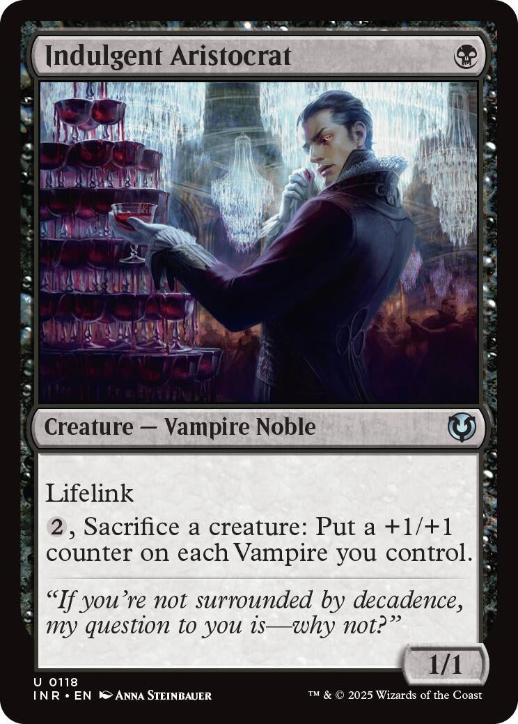 Image for Indulgent Aristocrat (118) (Innistrad Remastered) (INR) - Magic: The Gathering