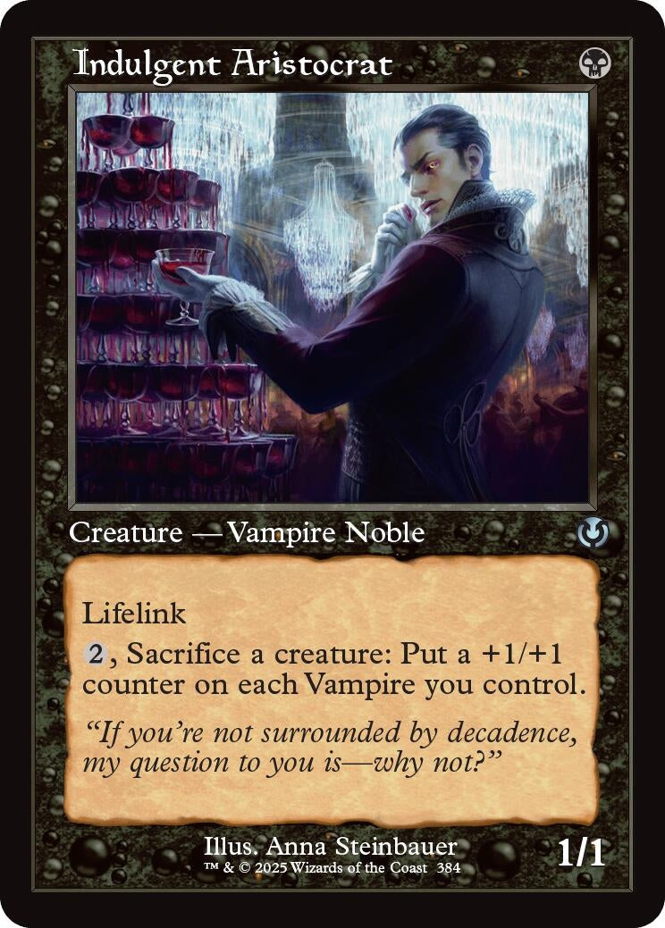 Image for Indulgent Aristocrat (Retro Frame) (384) (Innistrad Remastered) (INR) - Magic: The Gathering