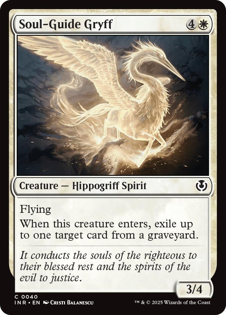 Image for Soul-Guide Gryff (40) (Innistrad Remastered) (INR) - Magic: The Gathering
