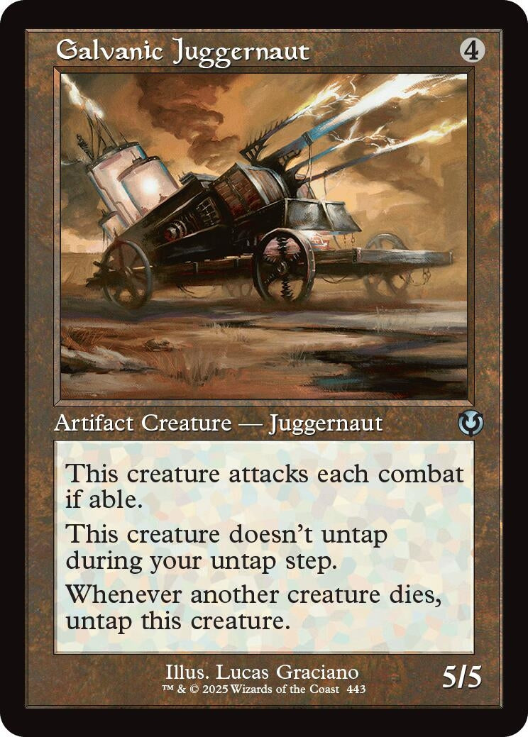Image for Galvanic Juggernaut (Retro Frame) (443) (Innistrad Remastered) (INR) - Magic: The Gathering