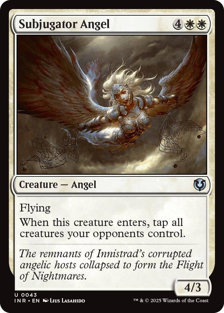 Image for Subjugator Angel (43) (Innistrad Remastered) (INR) - Magic: The Gathering