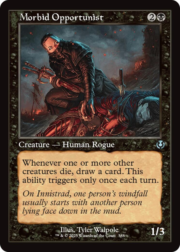 Image for Morbid Opportunist (Retro Frame) (388) (Innistrad Remastered) (INR) - Magic: The Gathering