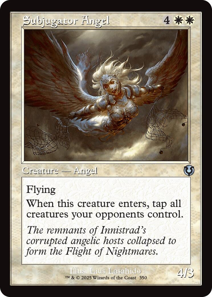 Image for Subjugator Angel (Retro Frame) (350) (Innistrad Remastered) (INR) - Magic: The Gathering