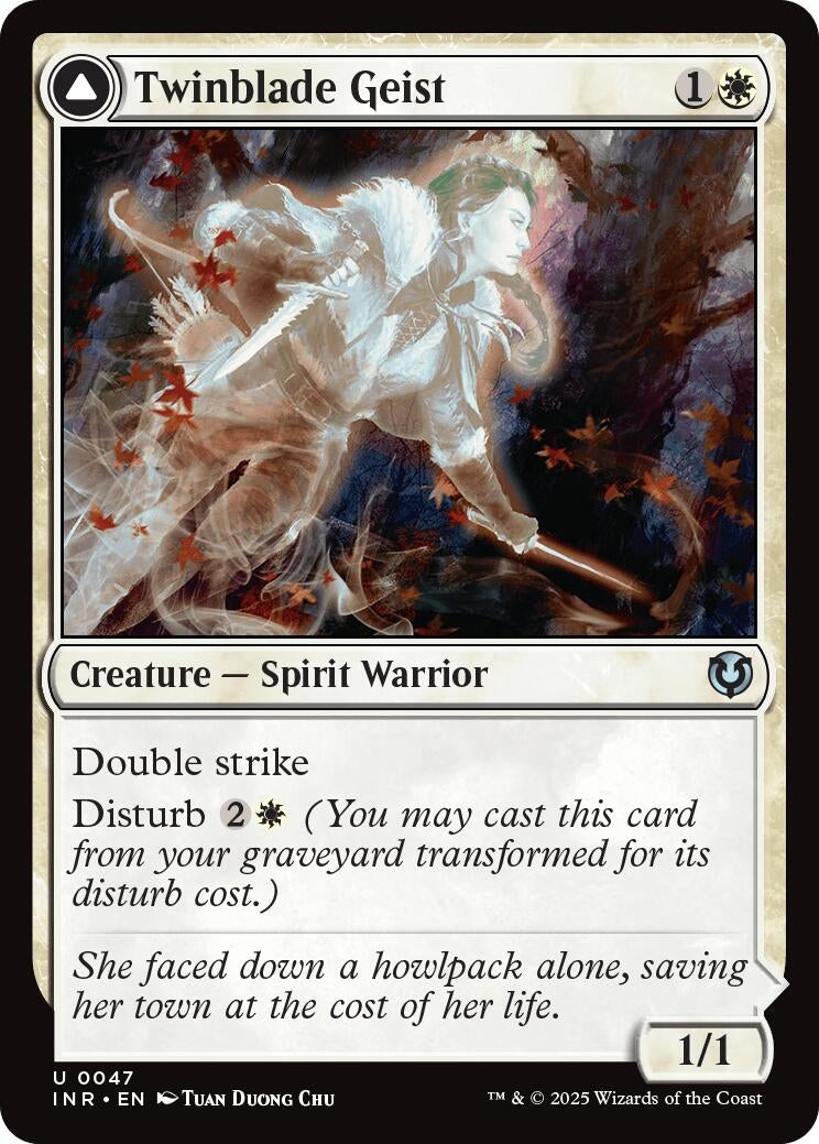 Image for Twinblade Geist (47) (Innistrad Remastered) (INR) - Magic: The Gathering