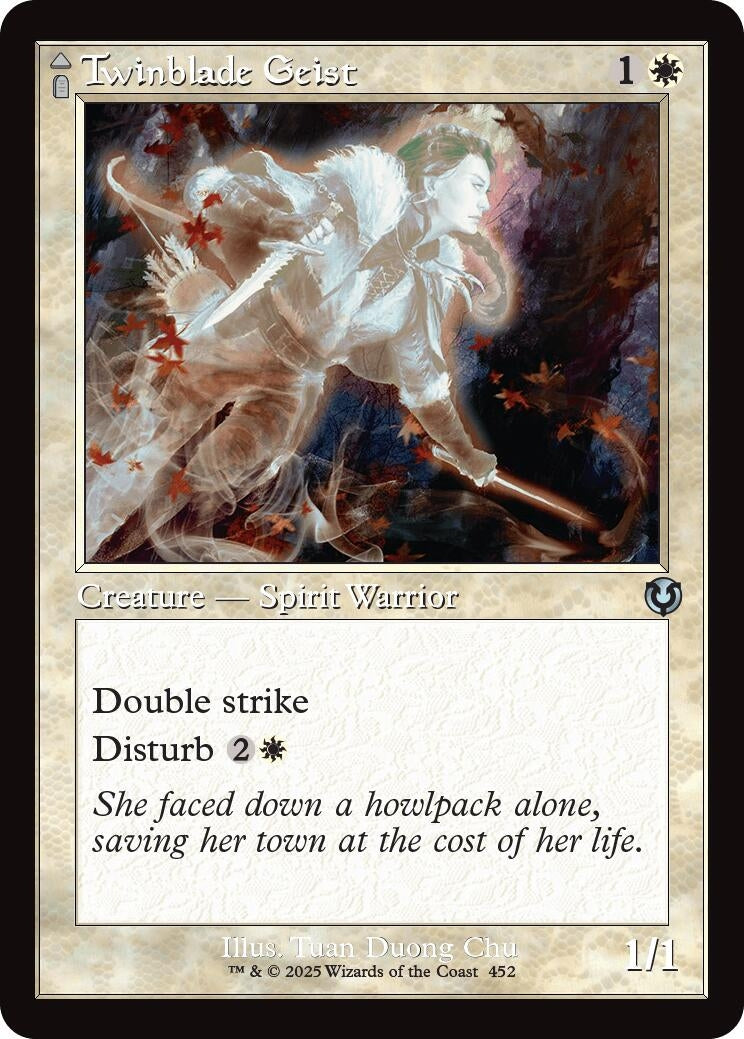 Image for Twinblade Geist (Retro Frame) (452) (Innistrad Remastered) (INR) - Magic: The Gathering