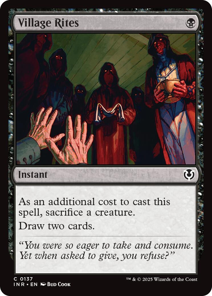 Image for Village Rites (137) (Innistrad Remastered) (INR) - Magic: The Gathering