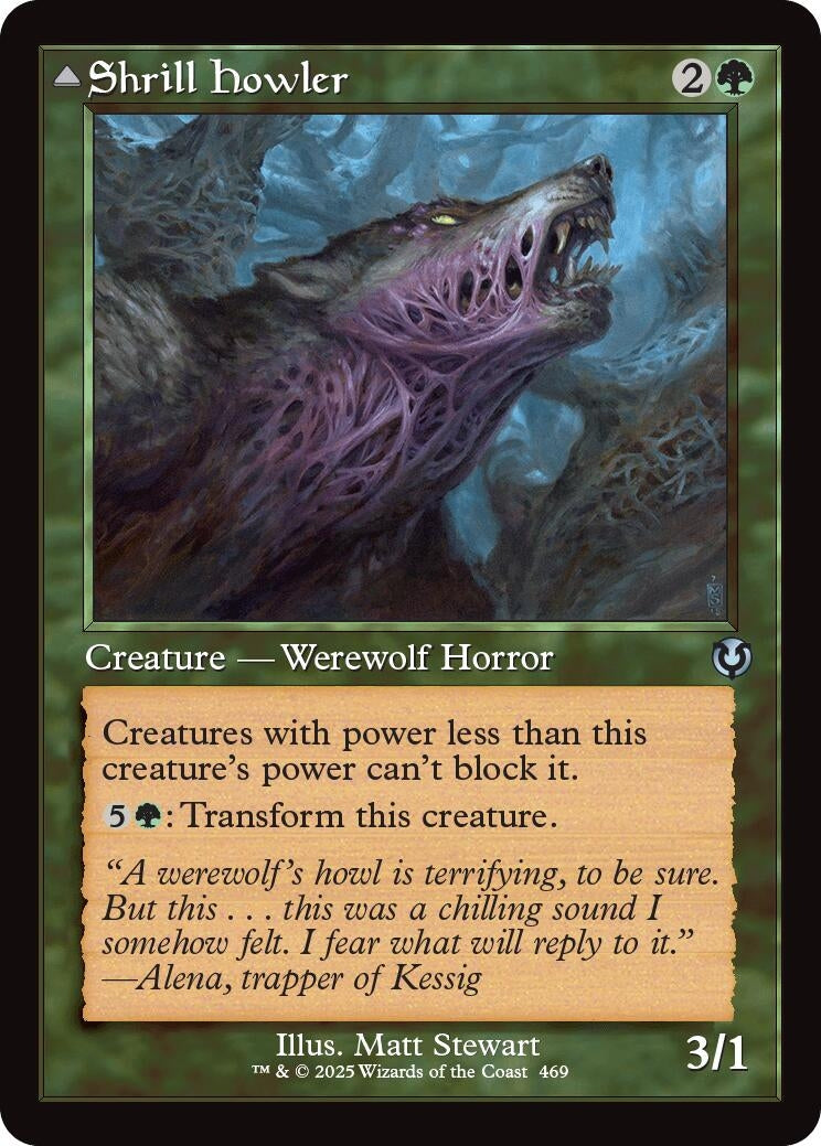 Image for Shrill Howler (Retro Frame) (469) (Innistrad Remastered) (INR) - Magic: The Gathering