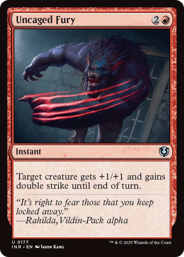 Image for Uncaged Fury (177) (Innistrad Remastered) (INR) - Magic: The Gathering