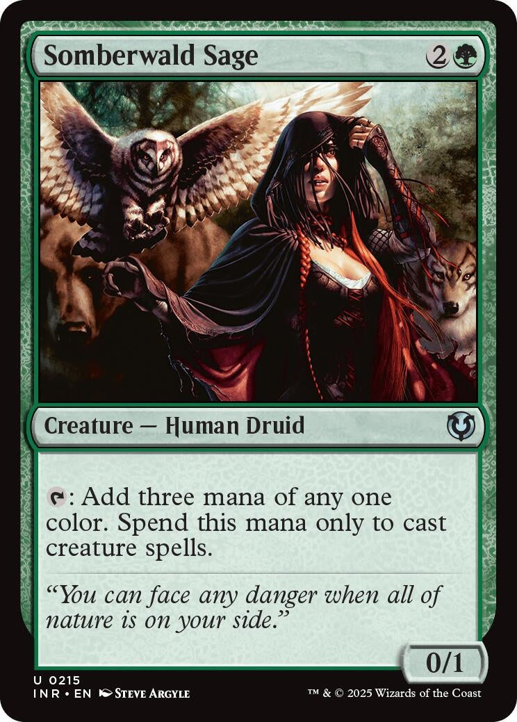 Image for Somberwald Sage (215) (Innistrad Remastered) (INR) - Magic: The Gathering