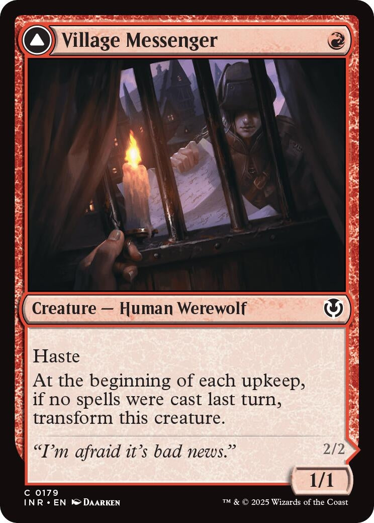 Image for Village Messenger (179) (Innistrad Remastered) (INR) - Magic: The Gathering