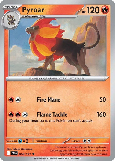 Image for Pyroar (016/131) (PRE) - Pokemon