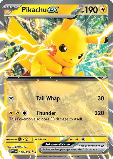 Image for Pikachu ex (028/131) (PRE) - Pokemon