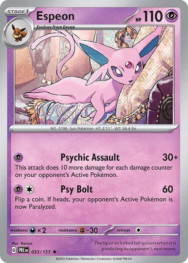 Image for Espeon (033/131) (PRE) - Pokemon