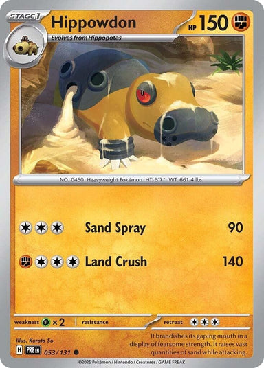 Image for Hippowdon (053/131) (PRE) - Pokemon