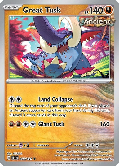 Image for Great Tusk (055/131) (PRE) - Pokemon