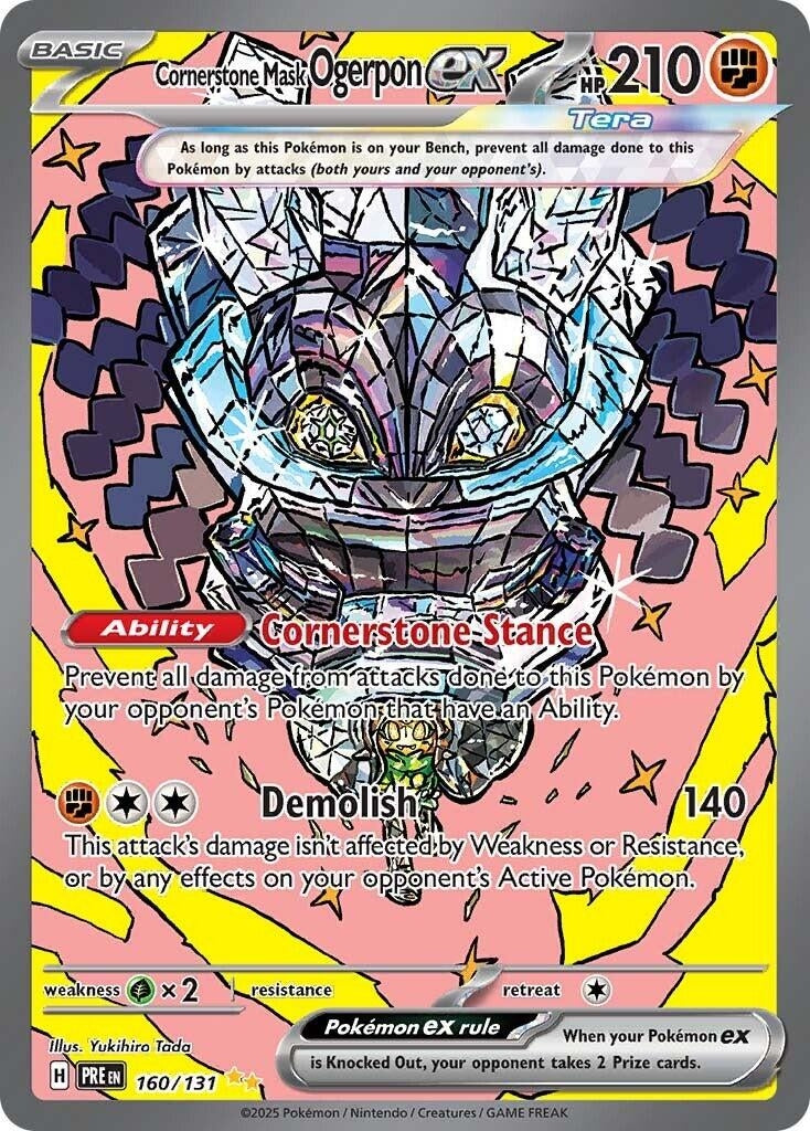 Image for Cornerstone Mask Ogerpon ex (160/131) (PRE) - Pokemon