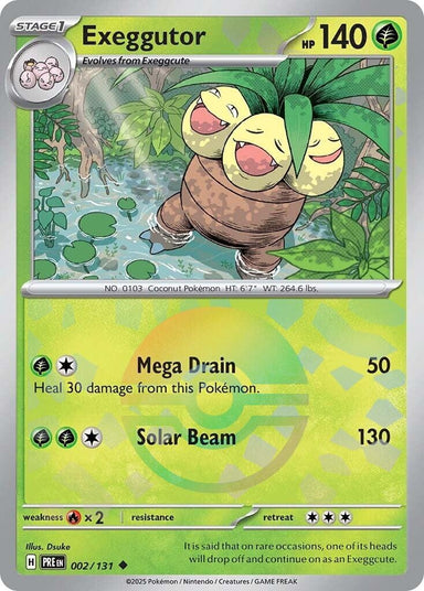 Image for Exeggutor (Poke Ball Pattern) (002/131) (PRE) - Pokemon