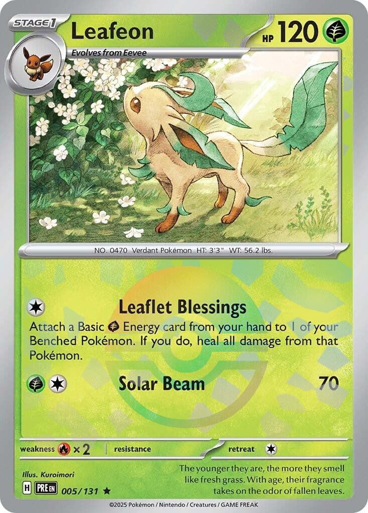 Image for Leafeon (Poke Ball Pattern) (005/131) (PRE) - Pokemon