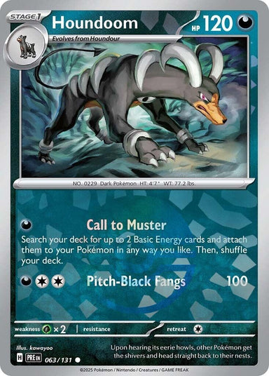 Image for Houndoom (Poke Ball Pattern) (063/131) (PRE) - Pokemon